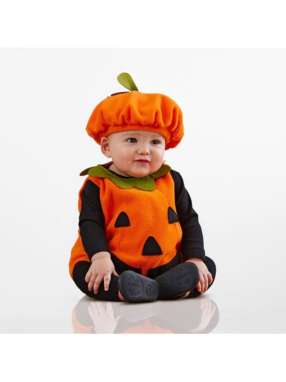 Pottery Barn Kids Orange & Green Pumpkin Costume